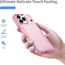iPhone 17 Pro Max dual - layer heavy duty shockproof case pink