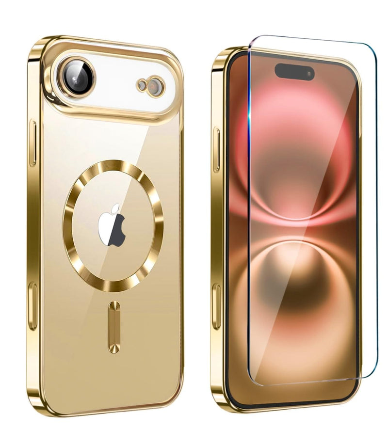 iPhone 17 Pro Max Glossy Magnetic Case Rose Gold