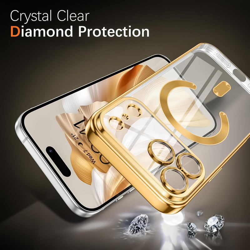 iPhone 17 Pro Max Glossy Magnetic Case Rose Gold