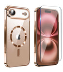 iPhone 17 Pro Max Glossy Magnetic Case Rose Gold