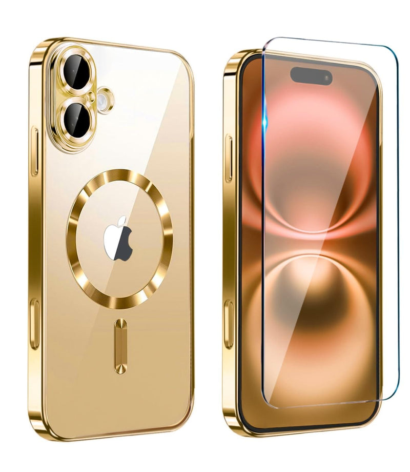 iPhone 17 Pro Max Glossy Magnetic Case Rose Gold