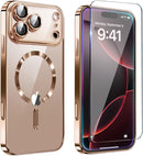 iPhone 17 Pro Max Glossy Magnetic Case Rose Gold