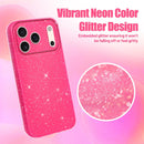 iPhone 17 Pro Max hot pink glitter sparkle case