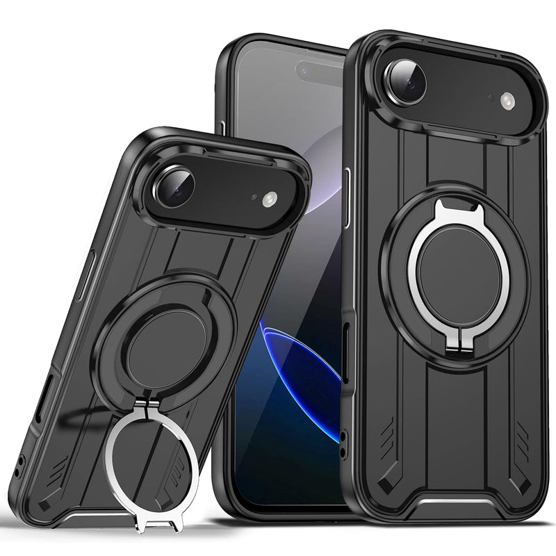 iPhone 17 Pro Max magnetic ring stand case pink