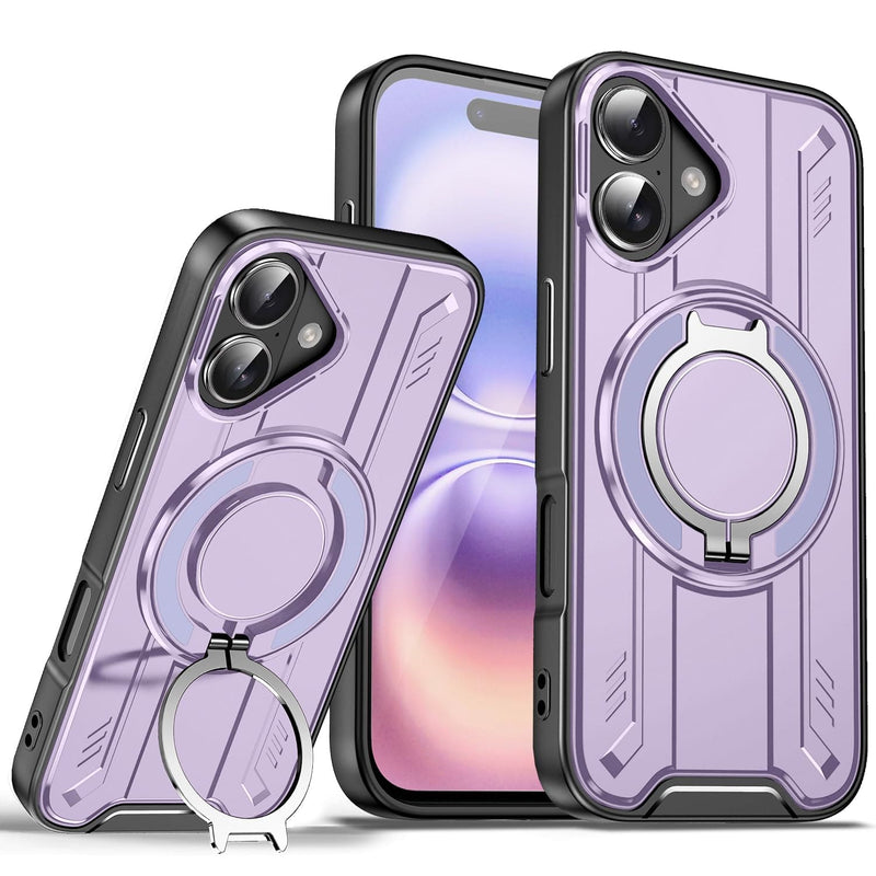iPhone 17 Pro Max magnetic ring stand case pink
