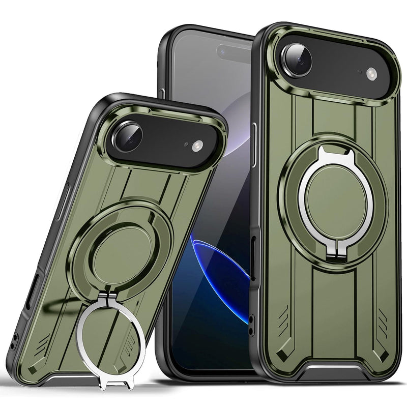 iPhone 17 Pro Max magnetic ring stand case pink