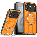 iPhone 17 Pro Max magnetic ring stand case pink