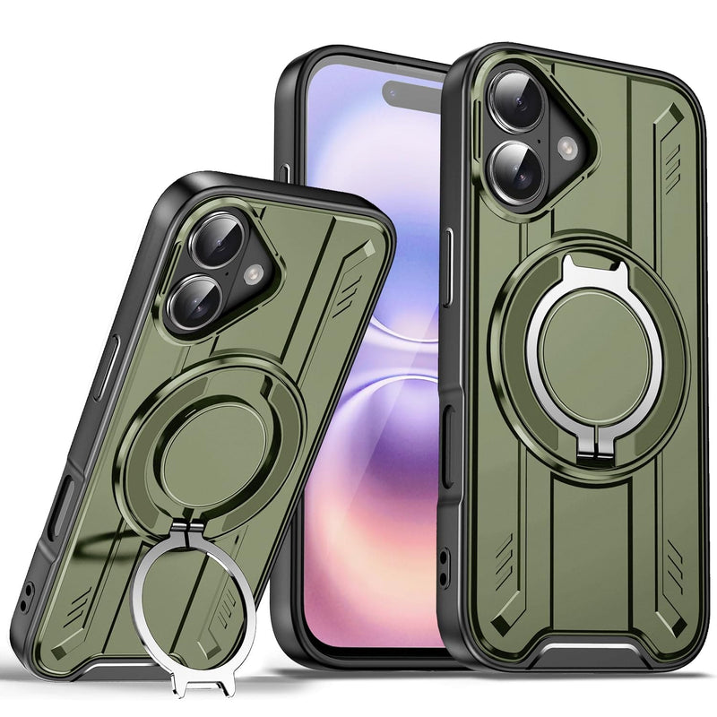 iPhone 17 Pro Max magnetic ring stand case pink