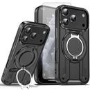 iPhone 17 Pro Max magnetic ring stand case pink