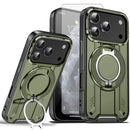 iPhone 17 Pro Max magnetic ring stand case pink