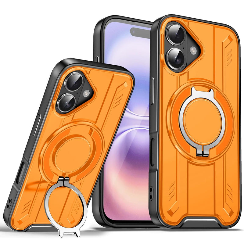 iPhone 17 Pro Max magnetic ring stand case pink
