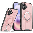 iPhone 17 Pro Max magnetic ring stand case pink