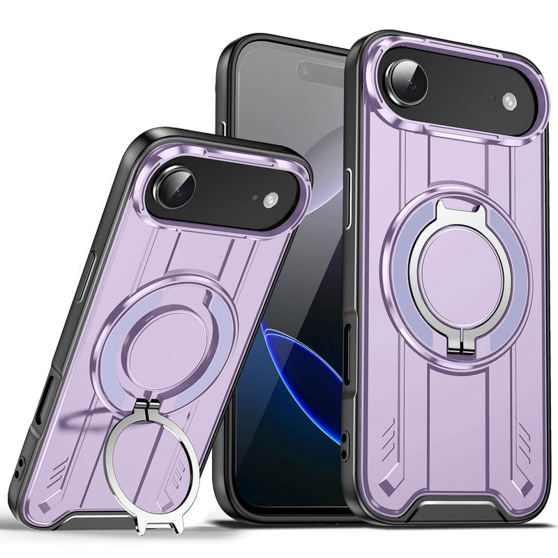 iPhone 17 Pro Max magnetic ring stand case pink