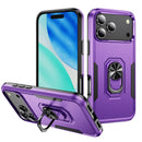 iPhone 17 Pro Max shockproof ring stand case green pink