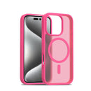 iPhone 17 Pro Max translucent matte magnetic case pink