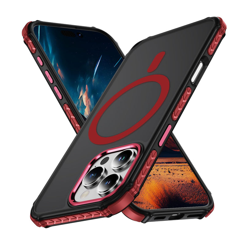 iPhone 17 Pro Max translucent matte magnetic case pink
