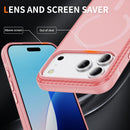 iPhone 17 Pro Max translucent matte magnetic case pink
