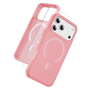 iPhone 17 Pro Max translucent matte magnetic case pink