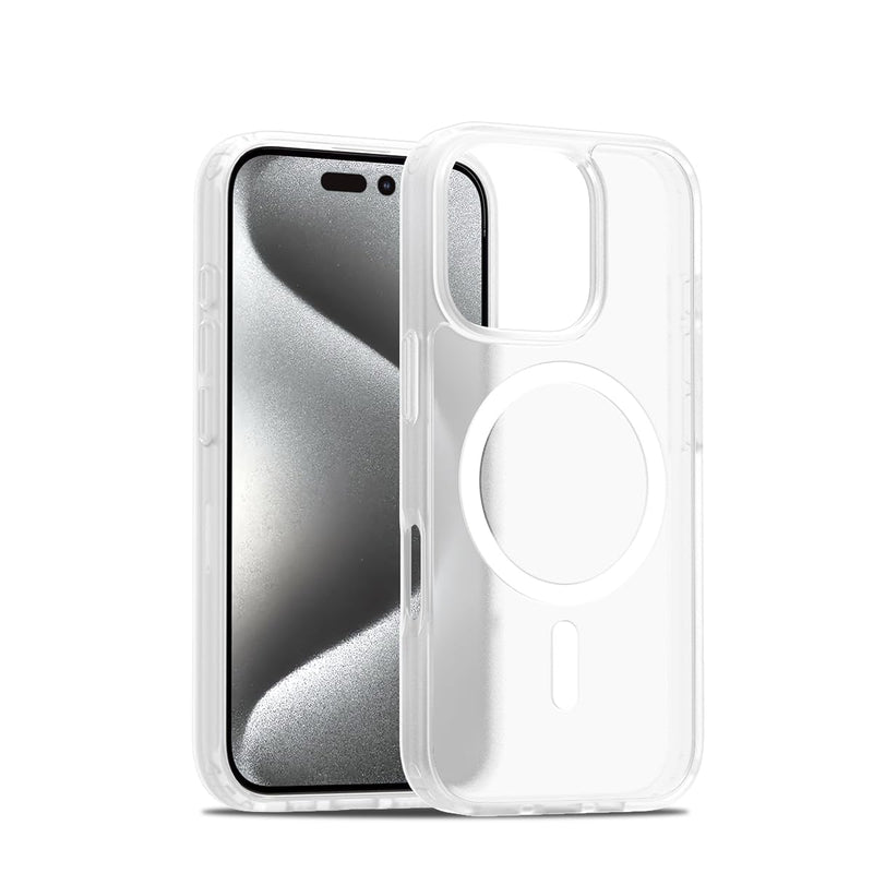iPhone 17 Pro Max translucent matte magnetic case pink