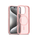iPhone 17 Pro Max translucent matte magnetic case pink