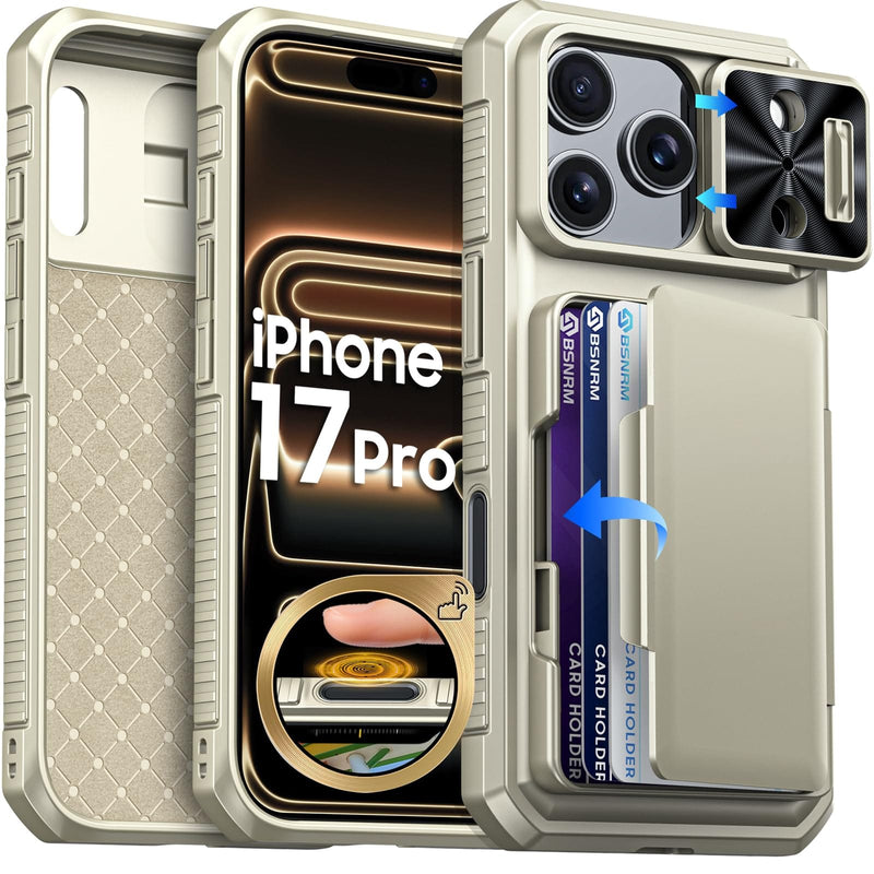 iPhone 17 Pro Max wallet case with RFID blocking