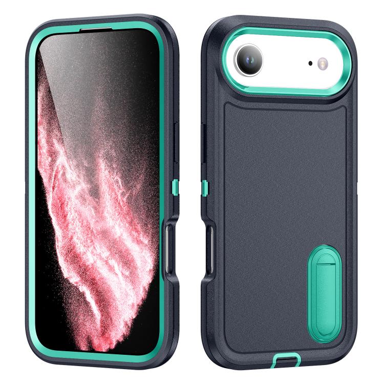 iPhone 17 Series Rugged PC + Silicone Phone Case with Holder