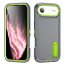 iPhone 17 Series Rugged PC + Silicone Phone Case with Holder