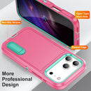 iPhone 17 Series Rugged PC + Silicone Phone Case with Holder