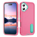 iPhone 17 Series Rugged PC + Silicone Phone Case with Holder