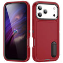 iPhone 17 Series Rugged PC + Silicone Phone Case with Holder