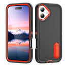 iPhone 17 Series Rugged PC + Silicone Phone Case with Holder