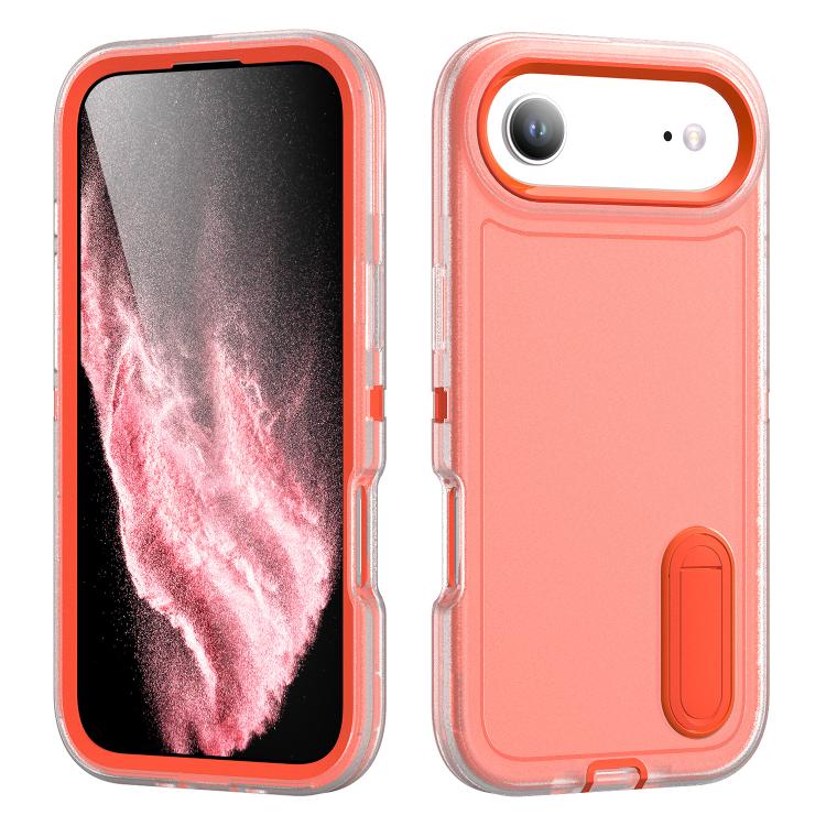 iPhone 17 Series Rugged PC + Silicone Phone Case with Holder