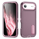 iPhone 17 Series Rugged PC + Silicone Phone Case with Holder
