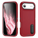 iPhone 17 Series Rugged PC + Silicone Phone Case with Holder