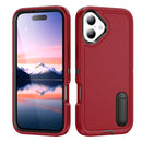 iPhone 17 Series Rugged PC + Silicone Phone Case with Holder