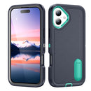 iPhone 17 Series Rugged PC + Silicone Phone Case with Holder