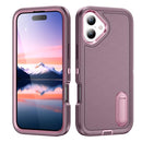 iPhone 17 Series Rugged PC + Silicone Phone Case with Holder
