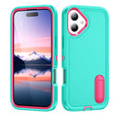 iPhone 17 Series Rugged PC + Silicone Phone Case with Holder