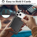 iPhone 17 Slim MagSafe Ring Magnetic Card Bag Leather Phone Case