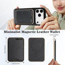 iPhone 17 Slim MagSafe Ring Magnetic Card Bag Leather Phone Case