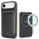 iPhone 17 Slim MagSafe Ring Magnetic Card Bag Leather Phone Case