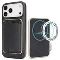 iPhone 17 Slim MagSafe Ring Magnetic Card Bag Leather Phone Case