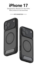 iPhone 17 Strong Magnet Shock Resistance Magnetic Kickstand Case