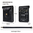 iPhone 18 Fold Belt Clip Holster PU Leather Waist Bag