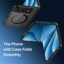 iPhone 18 Fold Magnetic Case with Hinge Guard and Raised Camera Frame