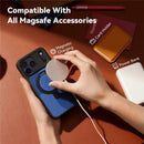 iPhone 18 Pro / 17 Pro Magnetic Case | Ring Kickstand Shockproof PC + TPU Phone Cover (Blue)