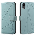 iPhone 6/7/8 Plus XR & XS Max Geometric Pattern Leather Phone Case