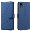 iPhone 6/7/8 Plus XR & XS Max Geometric Pattern Leather Phone Case