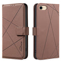 iPhone 6/7/8/11/12/13 Series Geometric Pattern Leather Phone Case