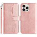 iPhone 7/8/12/13 Series Dual - Folded S - shape Leather Phone Case